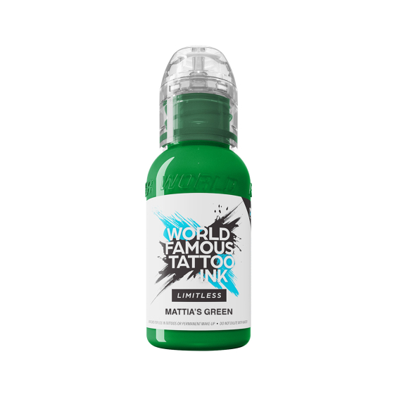 World Famous Limitless Tatoeage-inkt - Mattia's Green 30 ml