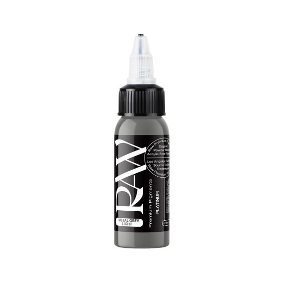 Raw Pigments Platinum - Metal Grey Light Tatoeage Inkt - 30ml