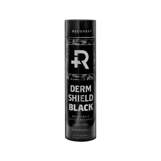 Recovery Derm Shield Beschermende tattoo-film - 25 cm x 7,3 m - Zwart