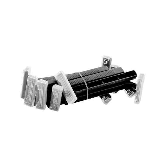 Doos met 100 Saferly Wegwerpscheermessen met dubbel mesje