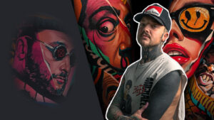 Hoe je een colour mash-up tatoeëert, met Simon Brown