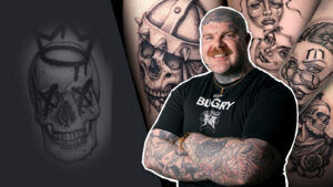 Hoe je een zwart-wit tatoeage zet met Keith Burke